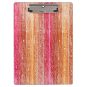 farbenfrohe Holzwand Klemmbrett