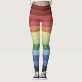 Farbenfrohe horizontale Streifen Leggings