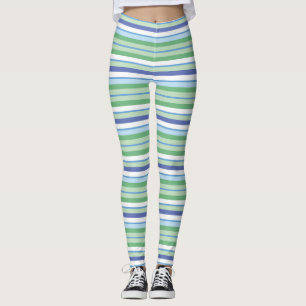 Farbenfrohe horizontale Streifen Leggings