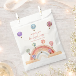 Farbenfrohe Hot Air Ballon Rainbow Baby Dusche Geschenktütchen