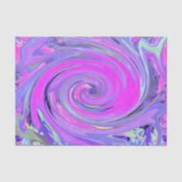 Farbenfrohe Hot Pink und Lila Boho Hippie Swirl Seidenpapier