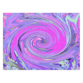 Farbenfrohe Hot Pink und Lila Boho Hippie Swirl Tischdecke