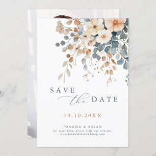 Farbenfrohe Hübsche FrühlingsWildblume Foto Save The Date