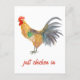 Farbenfrohe Hühnerkulisse Postkarte (Vorderseite)