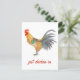 Farbenfrohe Hühnerkulisse Postkarte (Stehend Vorderseite)