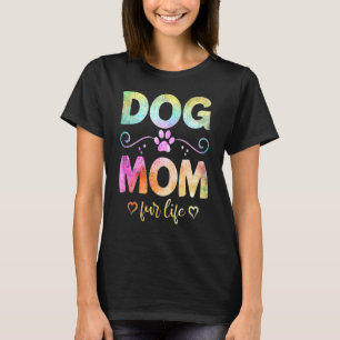 Farbenfrohe Hunde Mama Fur Leben glückliche Mütter T-Shirt