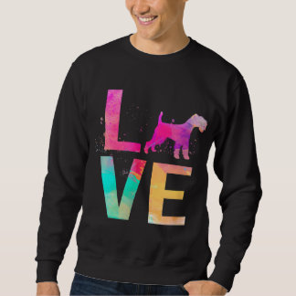 Farbenfrohe Hunde-Mama spendet weich überzogenes W Sweatshirt