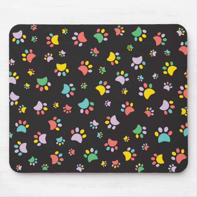 Farbenfrohe Hundekuchen Mousepad (Vorne)