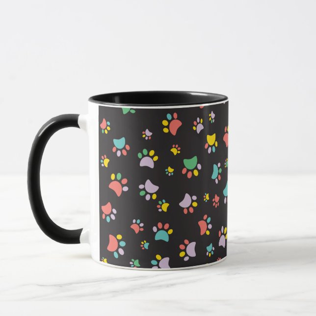 Farbenfrohe Hundekuchen Tasse (Links)
