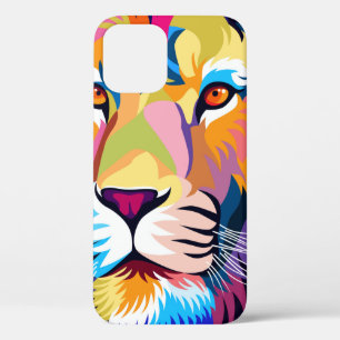 farbenfrohe Illustrationen, ein Löwe, einfaches De Case-Mate iPhone Hülle