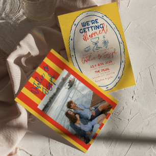 Farbenfrohe Illustriert Gezeichnet Scribble Foto H Einladung