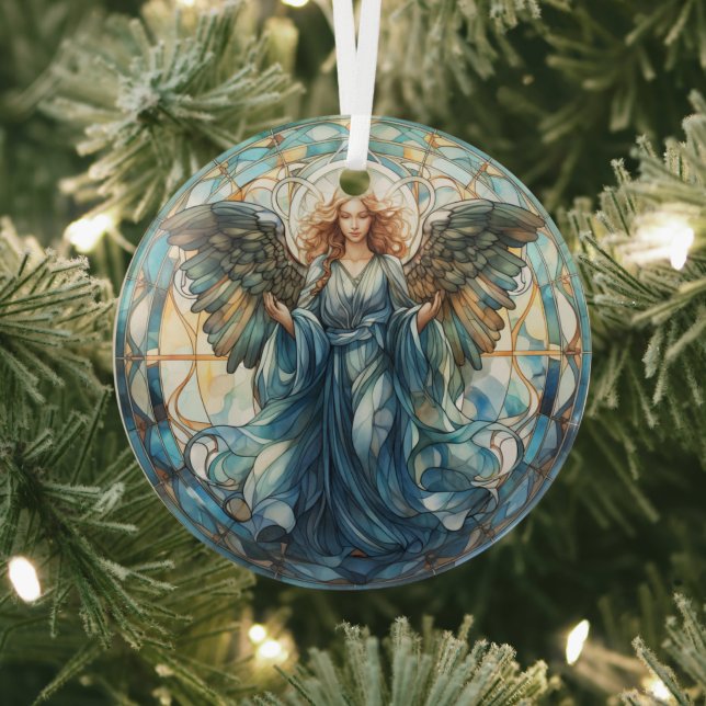Farbenfrohe Imitate Geständetes Glas Angel Ornamen Ornament Aus Glas (InSitu)