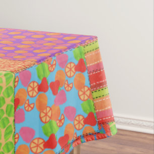 Farbenfrohe Imitate Muster der Sommerkulturen Tischdecke