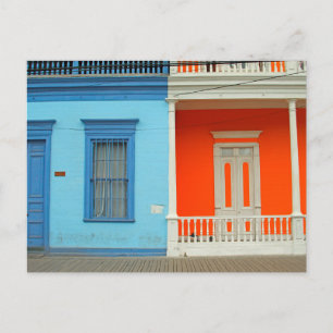 farbenfrohe Iquile Street Postkarte
