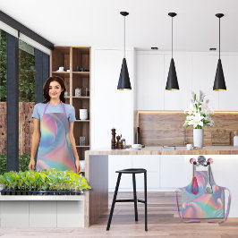 Farbenfrohe Iridescent Psychedelic Hübsch Bubbles Schürze