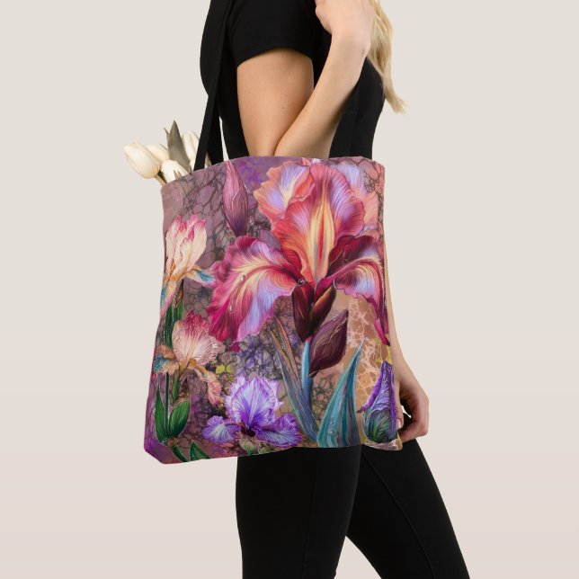 Farbenfrohe Iris-Tasche (Von Nahem)
