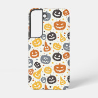 Farbenfrohe Jack-O'-Lantern-Gesichtsmuster