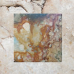 Farbenfrohe Jasper-Stone-Muster Fliese<br><div class="desc">Keramik Kachel,  die ein Foto von bunten Jasper-Stein,  manchmal auch Picture Agate genannt,  zeigt. Wählen Sie Ihre Kachelgröße aus. Macht einen tollen Trivet für die Küche. Bitte beachten Sie,  dass dieses Produkt keinen echten Stein enthält.</div>