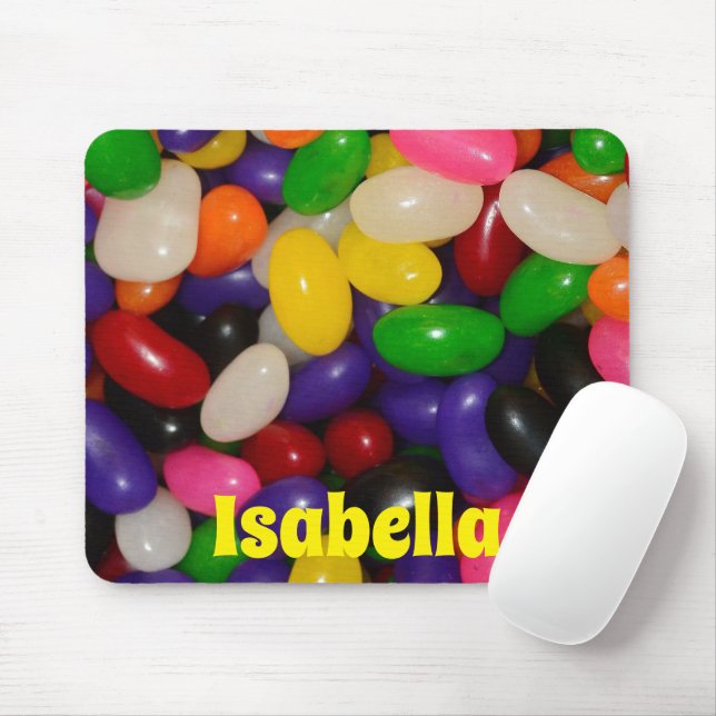 Farbenfrohe Jelly Bean Design mit Individuelle Nam Mousepad (Mit Mouse)