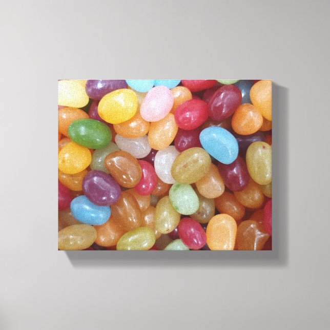 Farbenfrohe Jelly Beans Leinwanddruck (Vorderseite)