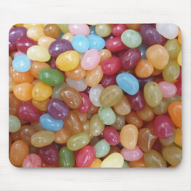Farbenfrohe Jelly Beans Mousepad (Vorne)