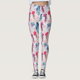 Farbenfrohe Jelly-Fische Leggings
