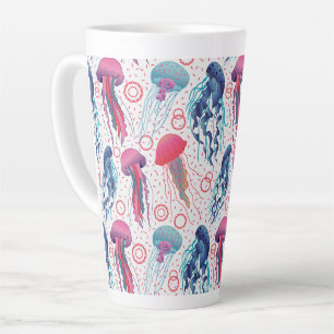 Farbenfrohe Jelly-Fische Milchtasse