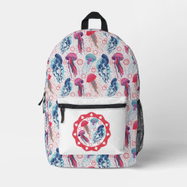 Farbenfrohe Jellyfish Bedruckter Rucksack