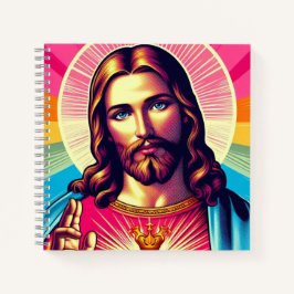Farbenfrohe Jesus Notizbuch! Notizbuch