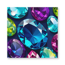 Farbenfrohe Jewel Art Gift Tags