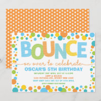 Farbenfrohe Jump Bounce Trampolin Geburtstagsparty