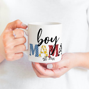 Farbenfrohe Junge Mama Est Date Sons Names Country Kaffeetasse