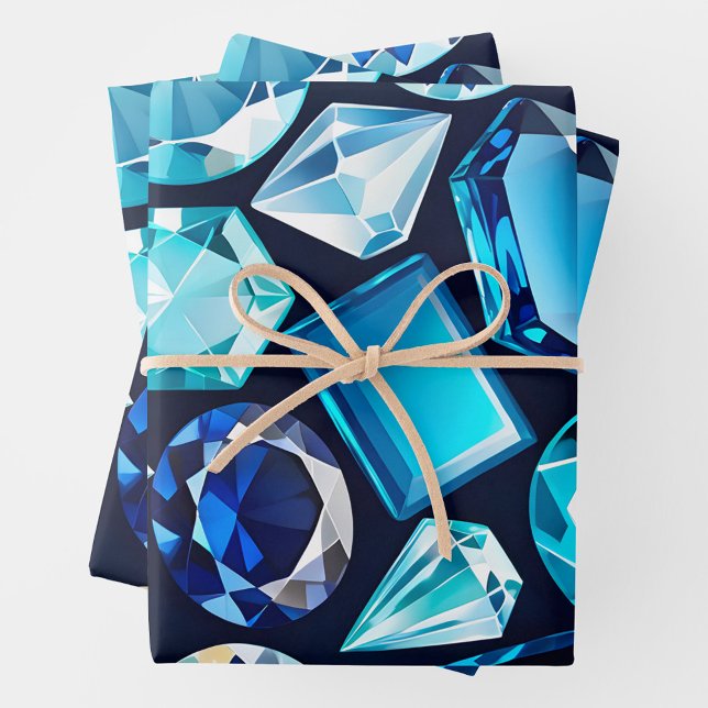 Farbenfrohe Juwel Art Wrapping Paper Sheets Geschenkpapier Set (Von Creator hochgeladen)