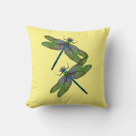 Farbenfrohe Kaiserin Dragonfly Kissen