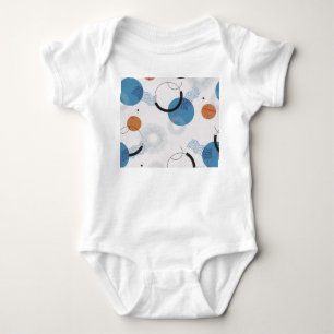 Farbenfrohe Kakteen: Niedliches nahtloses Muster Baby Strampler