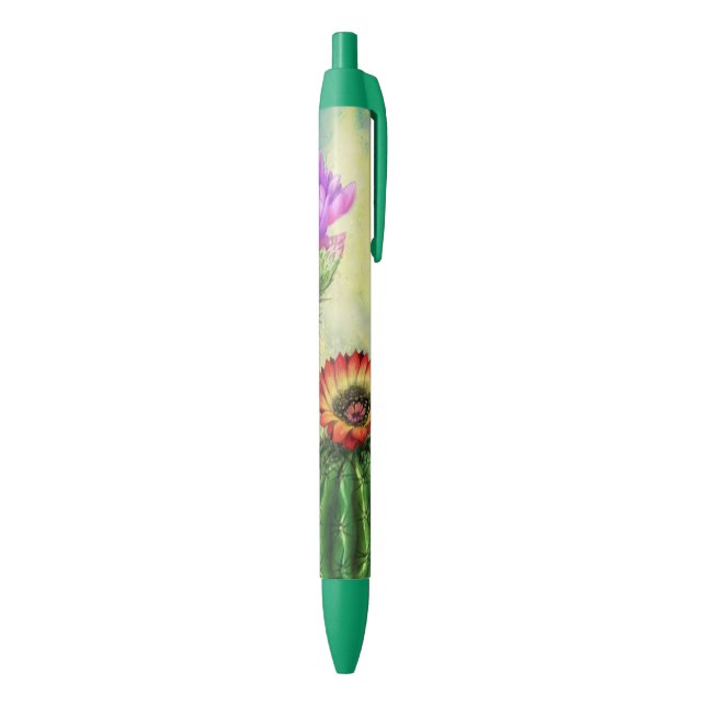 Farbenfrohe Kaktus Pen Schöne Blume Kugelschreiber (Unterseite (Vertikal))