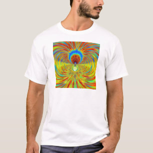 Farbenfrohe Kaleidoskop Kunstdruckerei T-Shirt