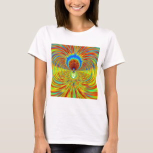Farbenfrohe Kaleidoskop Kunstdruckerei T-Shirt