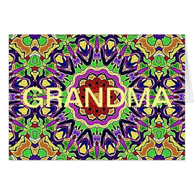 Farbenfrohe Kaleidoskop-Muster (Vorderseite (Horizontal))