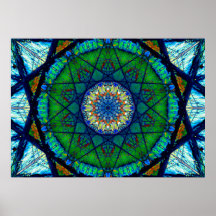 Farbenfrohe kaleidoskopische Mosaik | Abstrakt Man