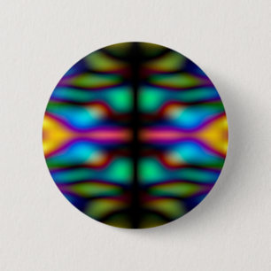 Farbenfrohe Kaleidoskopmuster Button