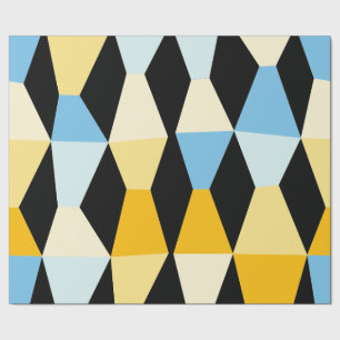 Farbenfrohe Kanten 161214b - auf schwarz Geschenkpapier