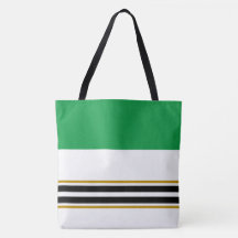 Farbenfrohe Kelly Green Black Racing Streifen auf