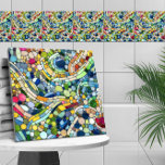 Farbenfrohe Kies Mosaik Kunst Fliese<br><div class="desc">Farbenfrohe Kies Mosaik Kunst</div>
