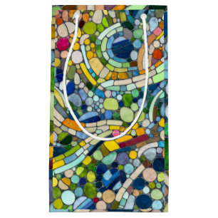 Farbenfrohe Kies Mosaik Kunst Kleine Geschenktüte