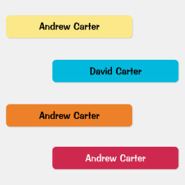 Farbenfrohe Kinder Eisen auf Wasserdicht Etiketten