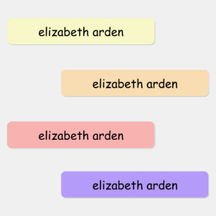 Farbenfrohe Kinder in der Schule versorgen Wasserd Etiketten