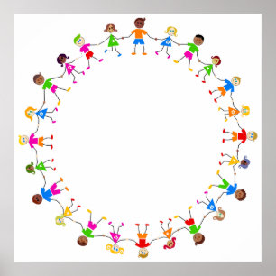 Farbenfrohe Kinder Poster