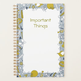 Farbenfrohe Kinder und Lehrer im Alltag Planer