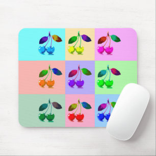Farbenfrohe Kirchen - Pop Art Mousepad